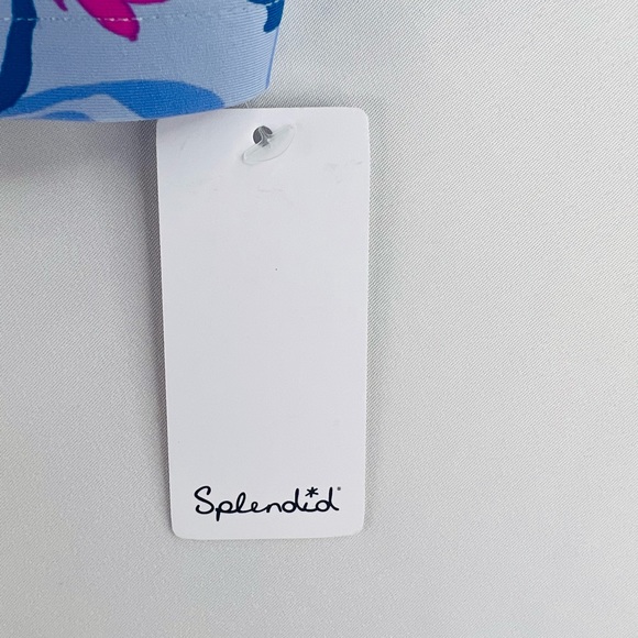 SPLENDID FLORAL PRINT HALTER BRA TIE FRONT HIGH WAISTED BIKINI SWIM SUIT - Picture 6 of 9